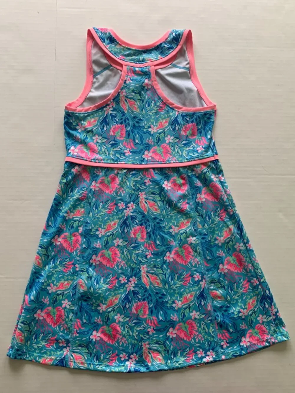 Tommy Bahama Girls L 10-12 Active Dress + Unicorn Tee Tropical Floral Beach Lot